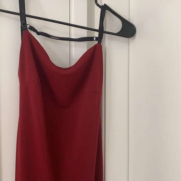 Red Wine Formal Long Dress - Picture 3 of 4